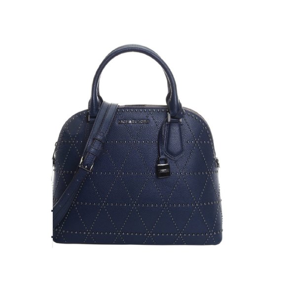 Michael Kors Navy/Cement Adele Lg Dome Satchel - Picture 1 of 13